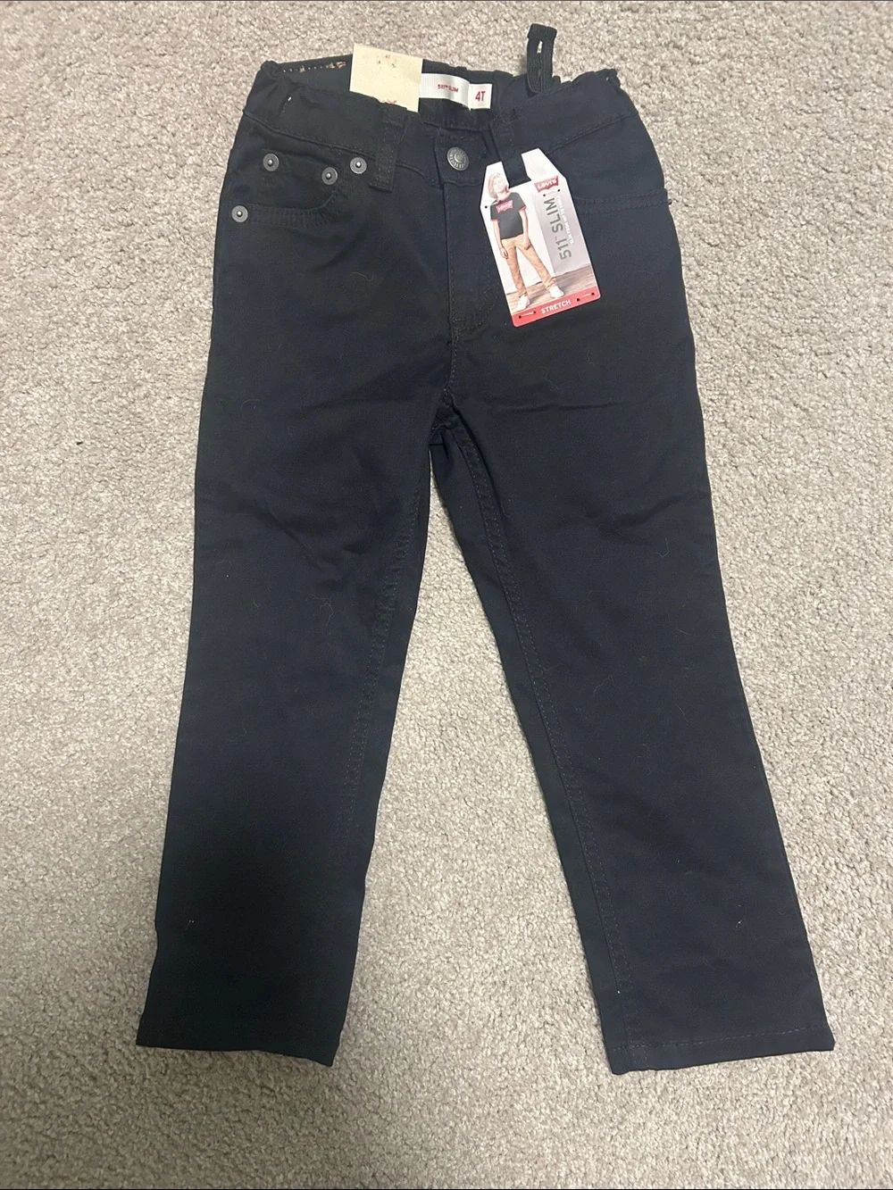 Black ’s Kids Slim stretch black pants